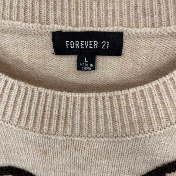 Forever 21 Teddy Bear Faces Sweater Women’s Large - Picture 6 of 11